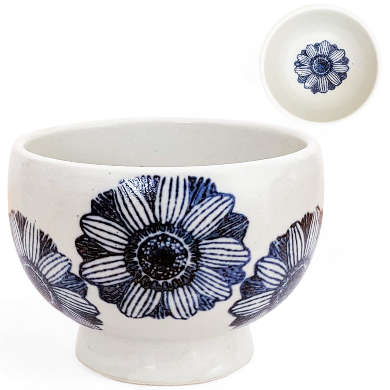 ???(Sho Bifu) Takumikaze High Ground Matcha Rice Bowl, Ceramic Gerbera, Matcha Bowl, Made in Japan, Hasami Ware