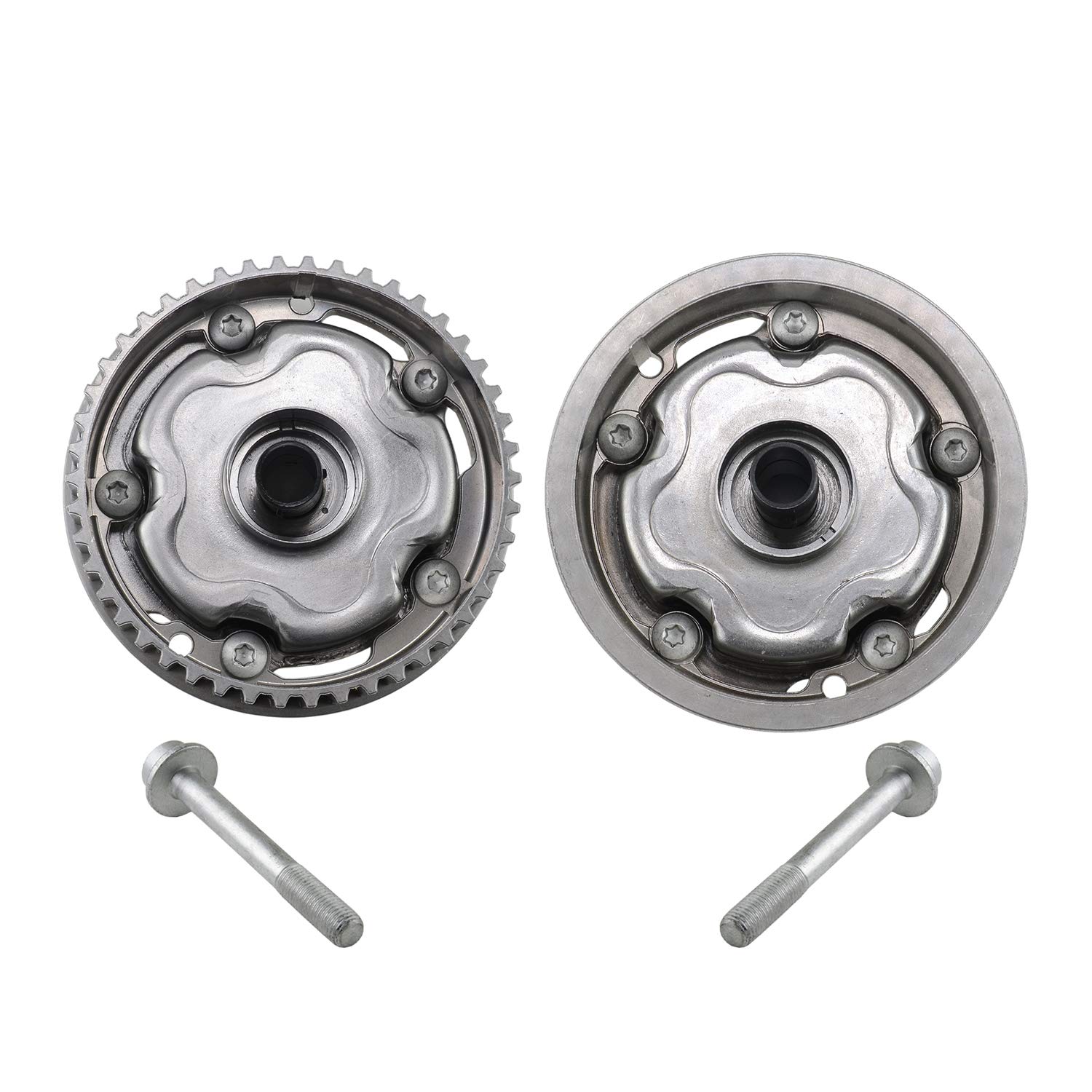 Bisenya Albero a camme fasatore Lato aspirazione + lato scarico 55567049 55567048 Compatibile con Astra H Insignia A Signum CC Vectra C Zafira B 12992409 12992410 5636466 5636467 5636631 5636632