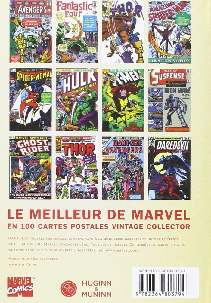 Marvel : 100 cartes postales vintage