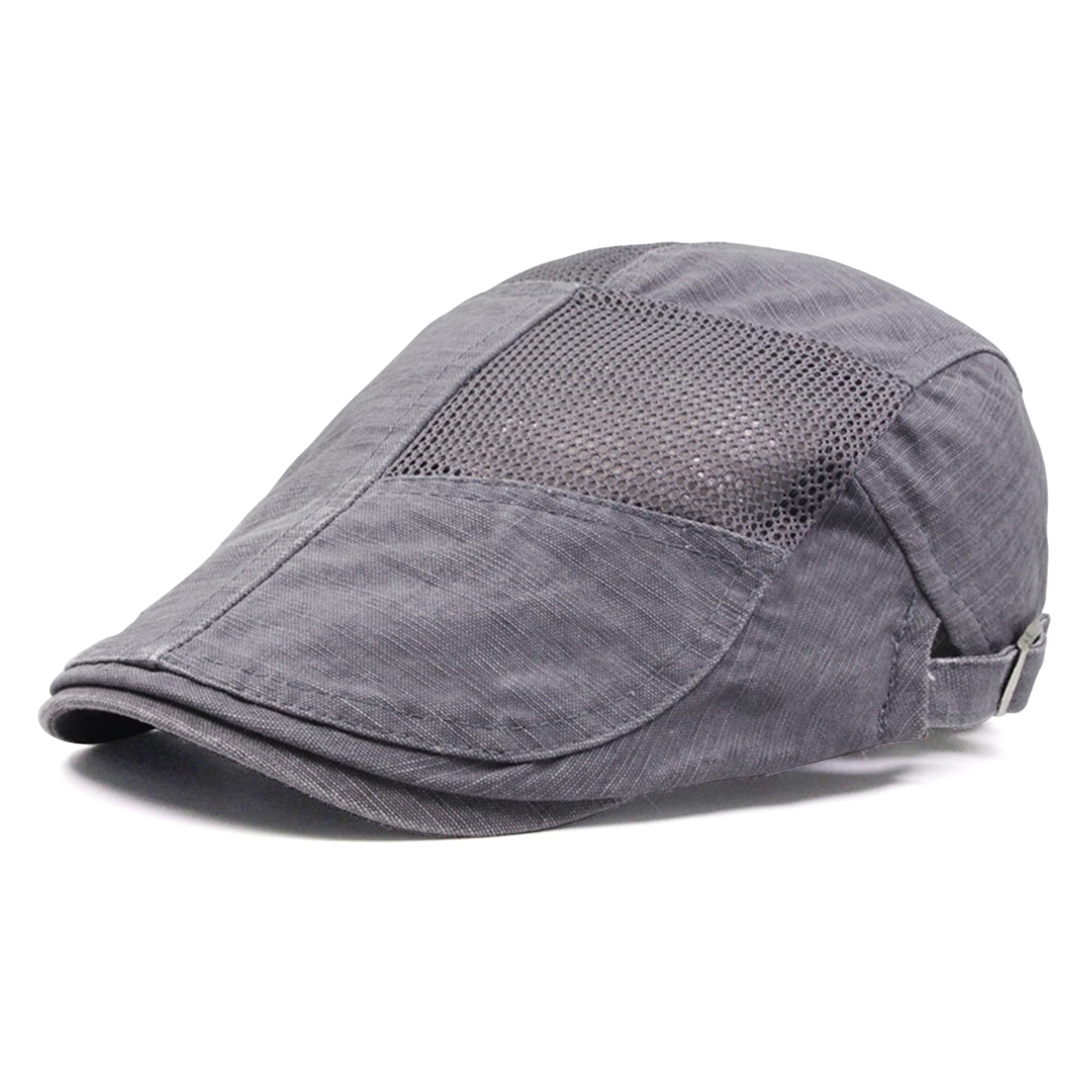 Płaska Czapka Męska Beret Lato, Siatka Bawełna Vintage Baseball Czapka, Czapki Newsboy Gatsby Kapelusz Oddychająca