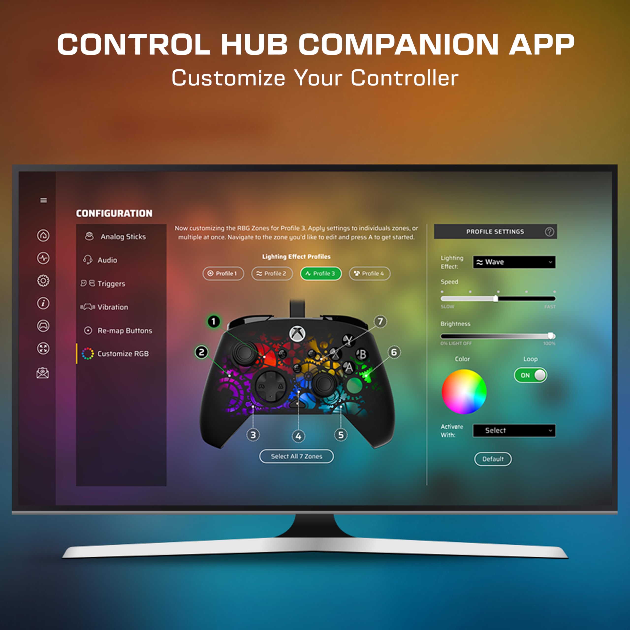 Turtle Beach Afterglow Ignite Mando de juego RGB con cable - Con licencia para Xbox Series X y S, Xbox One y PC con Windows