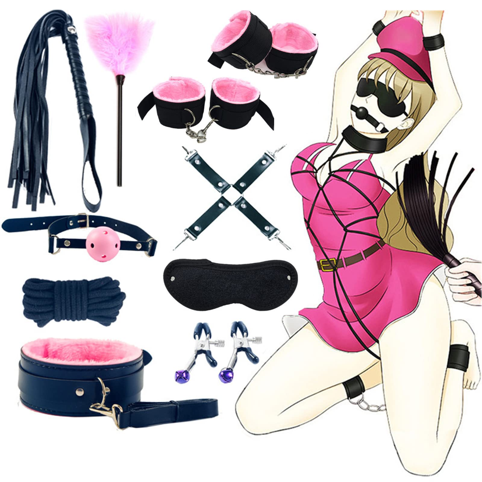 gàg Animales Ejercicio ḄḌṢṂṢ Ṣado Kit ḄḌṢṂ Juegos Šêxuales de Parejas àdultos Bedroom Pack Kit Šêxuales Pareja àdultos Šêx toystore Couples Pareja Placer SU1011