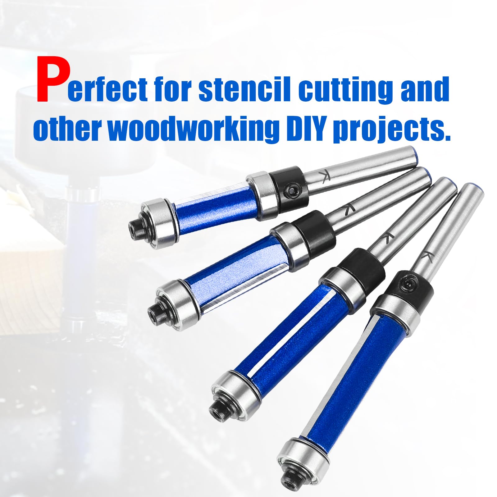 Carbide Router Bits Set - Trim & Flush Edge -5