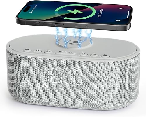 Odokee Sound Machine Alarm Clock with Wireless Charging