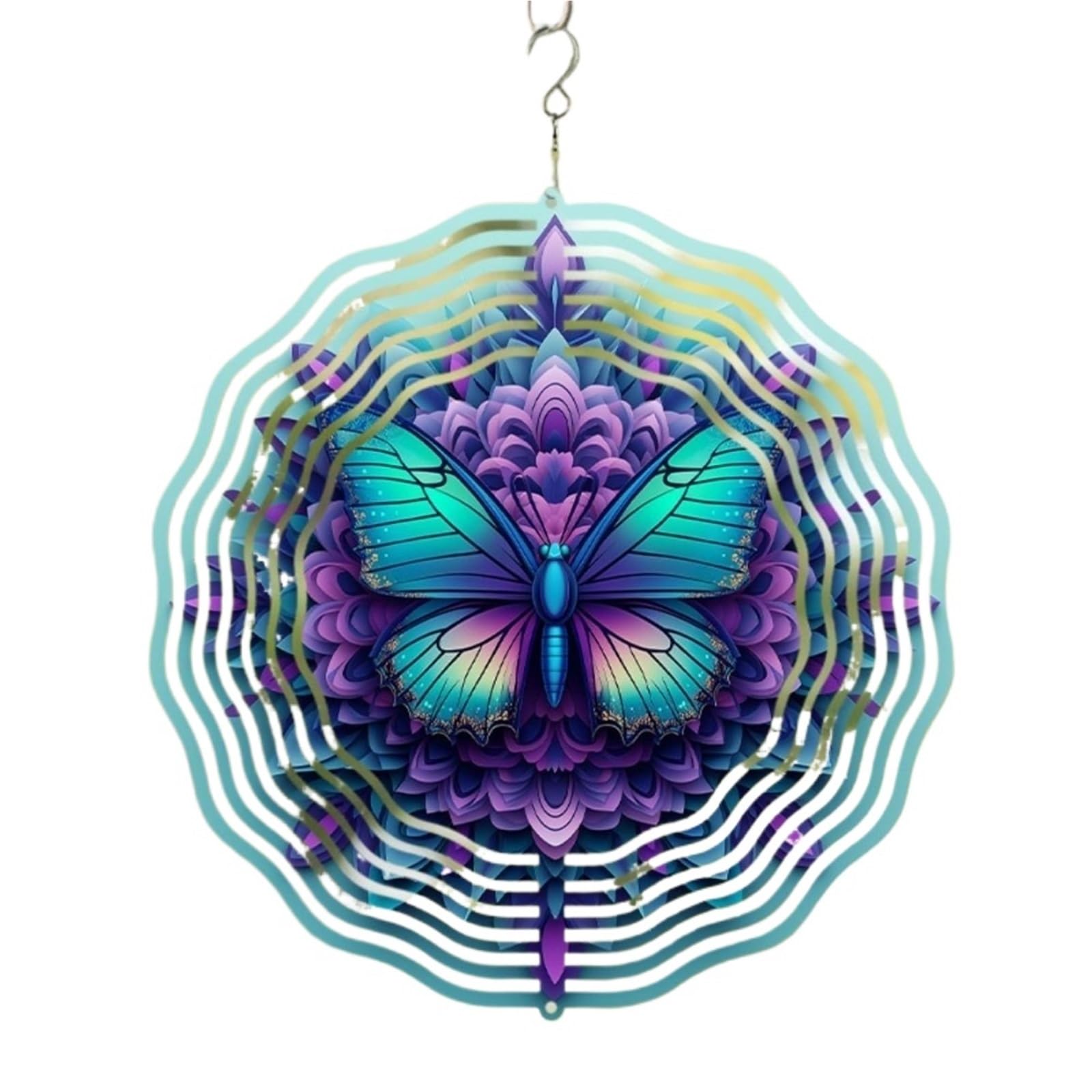 Carillon éolien Mandala idée de cadeau de Noël pour le jardin