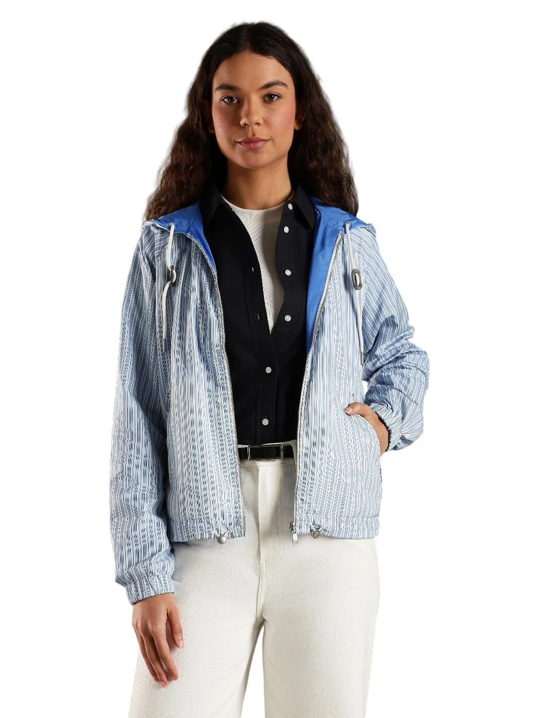 tommy hilfiger Regular fit polyester hooded jacket-picture-45