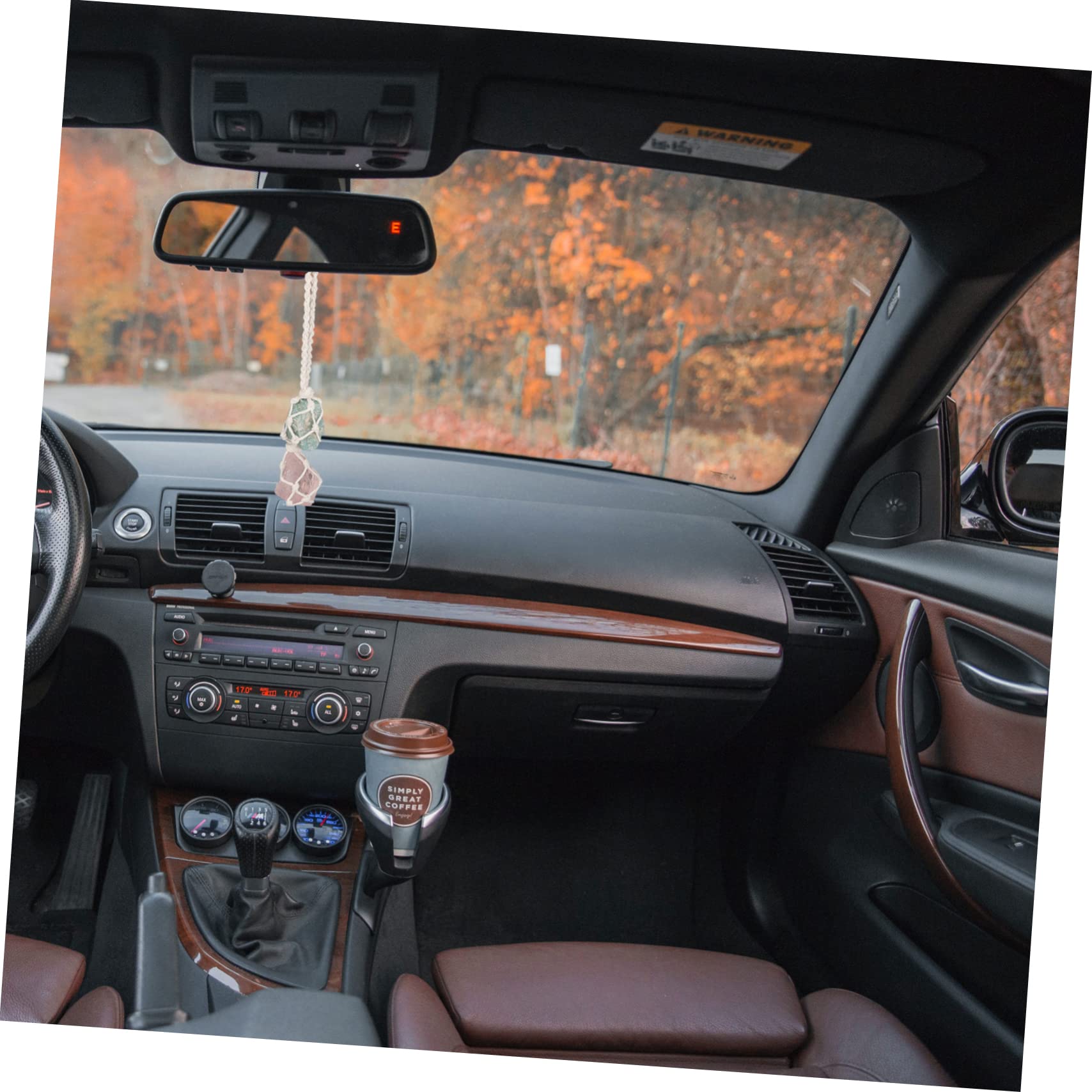 Ciieeo Lot De 4 Pendentifs Décoratifs Pour Voiture En Cristal Et Corde De Coton