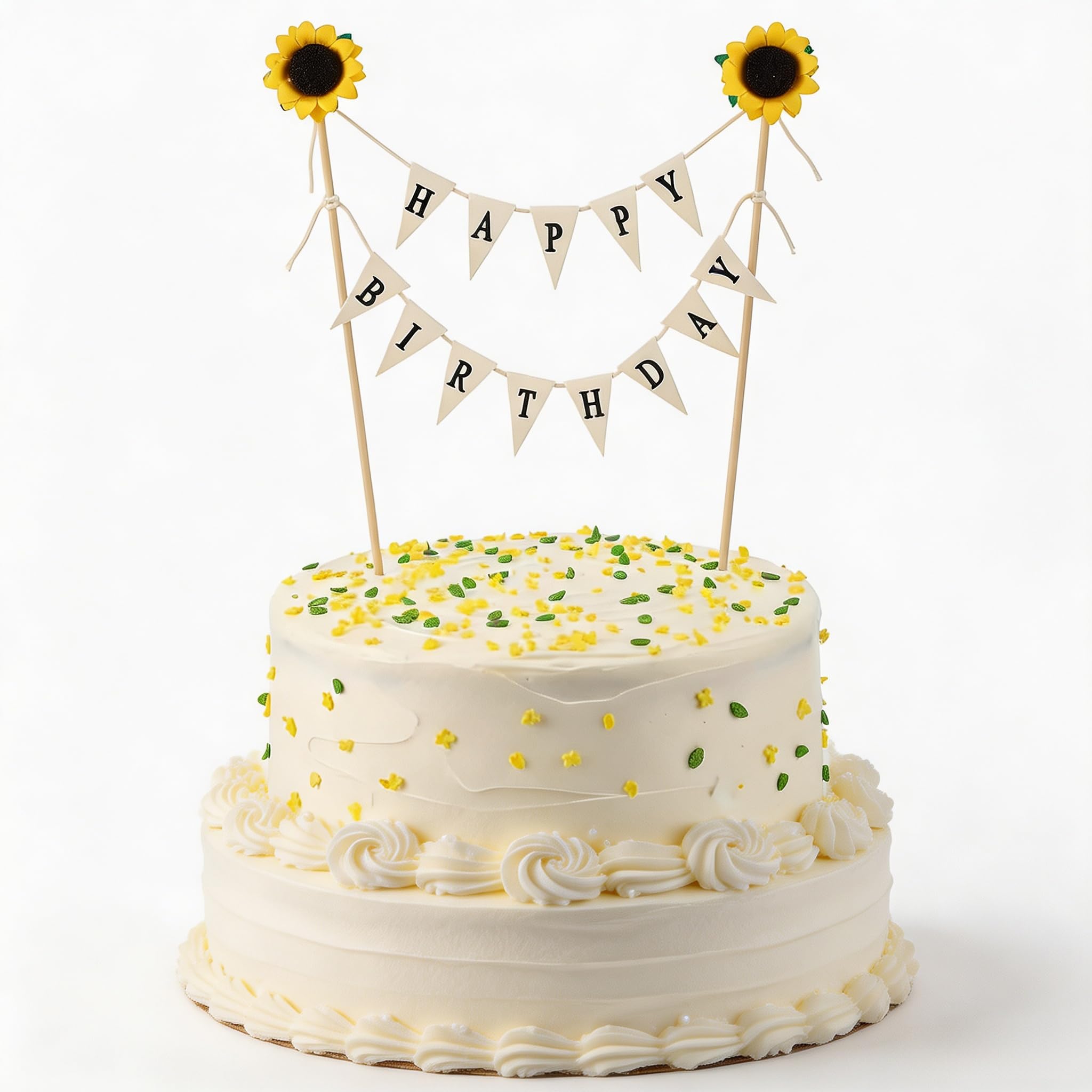 Happy Birthday Cake Bunting Topper, Birthday Cake Topper Garland