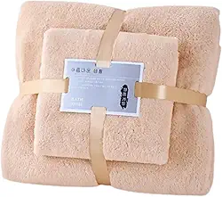Kit 2 Toalhas de Microfibra Secagem Rápida e Super Soft, para Casa, Praia, Piscina, Viagem, Academia, Mochila Infantil (Bege)