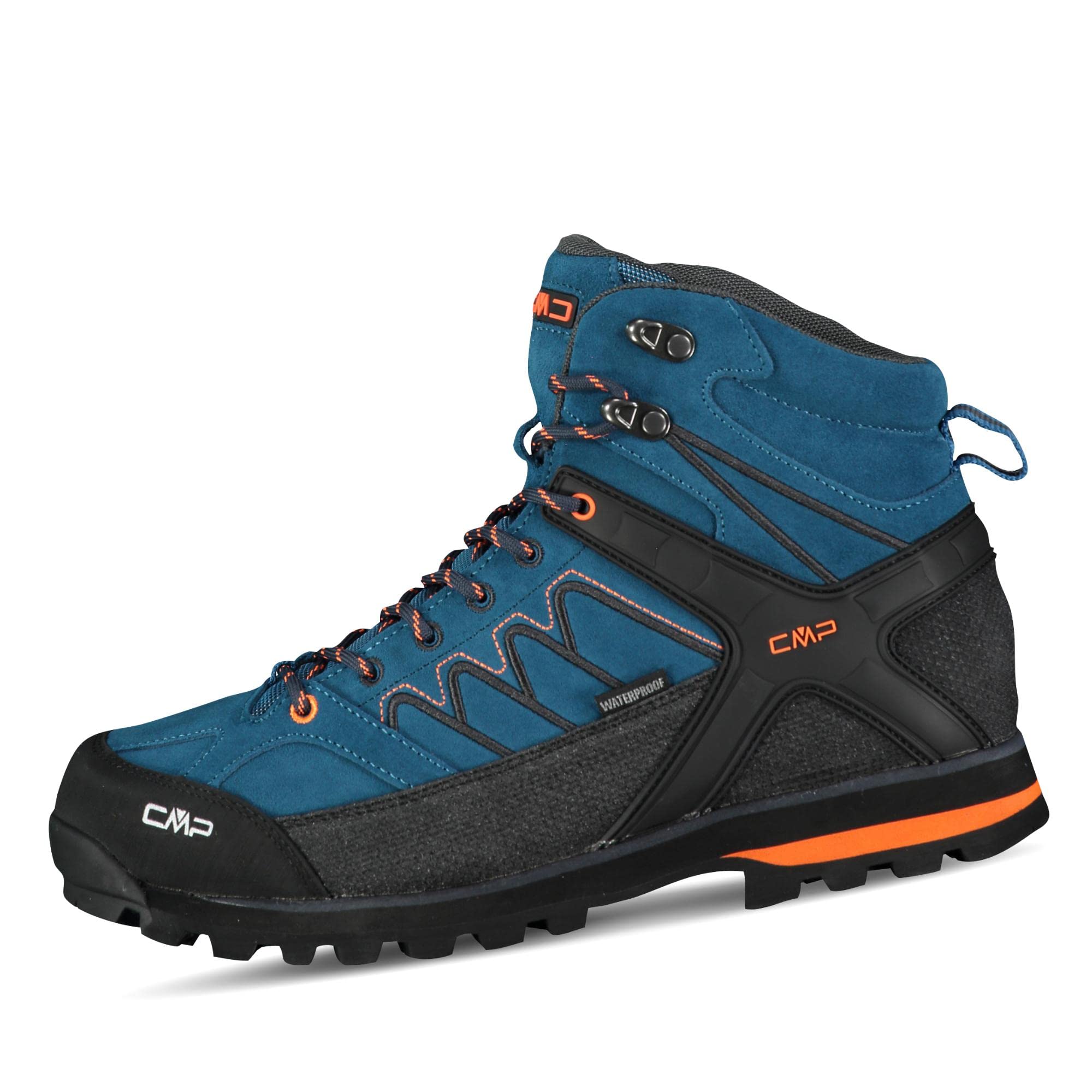 Cmp Men's Bleu Mid Hiking Trainers Moon Waterprof