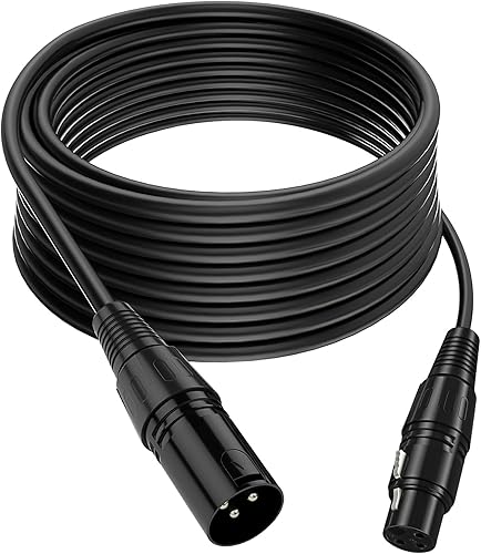 FODEXAZY Cables DMX de 9.8 pies3 pines, cable DMX XLR DMX512 macho a hembra Cable de señal de iluminación de escenario ampliamente utilizado para