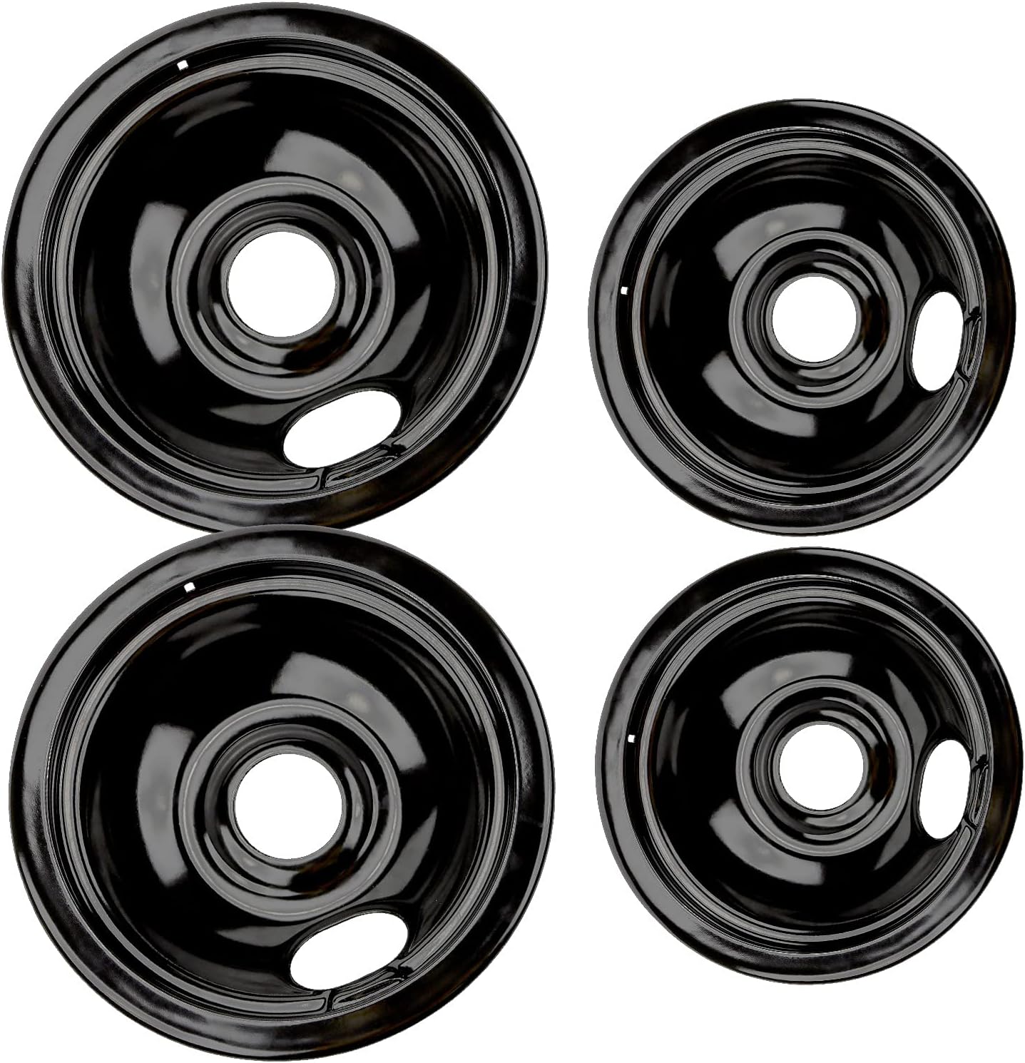 EvertechPRO Electric Stove Drip Pans Set of 4 for