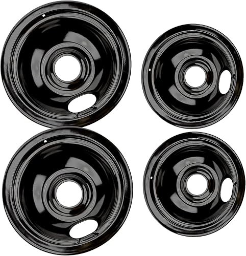 AMI PARTS 5304430149 y 5304430150 - Recipientes de goteo para quemador de porcelana 318067041 y 318067051, estufa eléctrica de AMI PARTS incluye 2