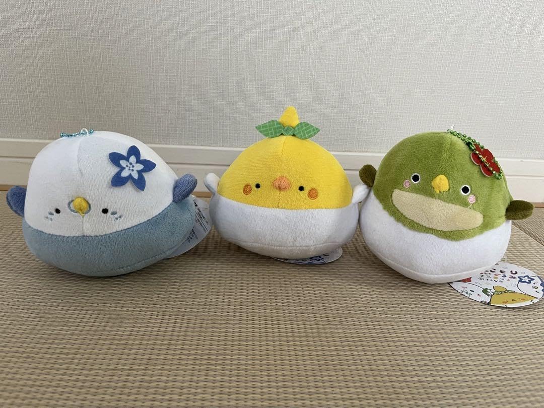 花ことり　ぬいぐるみマスコット Amazon.co.jp: 花ことり ぬいぐるみマスコット 3種 鳥ぬいぐるみ