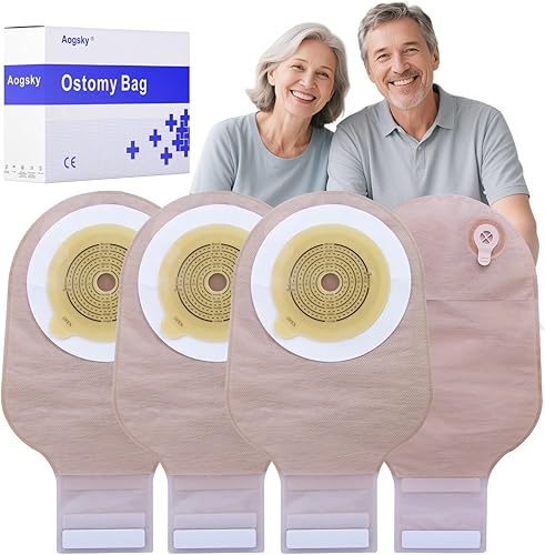 Bolsa de ostomía con ventilación 33 bolsas de colostomía, bolsa drenable de ostomía para el cuidado del estoma de ileostomía, bolsas de una pieza,