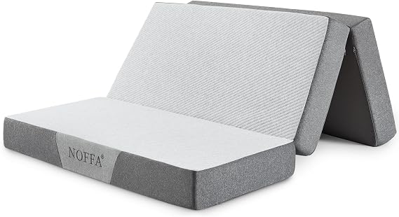 Folding Mattress Small Double,Tri-fold Double Mattress with Two layer Memory Foam,Foldable Floor Mattresses Small Double Size Futon Mattress for Camping,Travel,Bed (120x190x15cm) 4FT