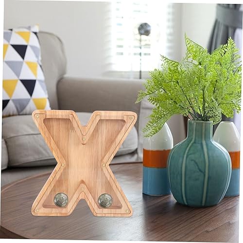 Miniatura 7 de 2pcs Alphabet Piggy Bank Coin Bank Saving Pot Desktop Ornament Letter Designed Saving Pot Small Change Container Coin Container Desktop Adorn Piggy