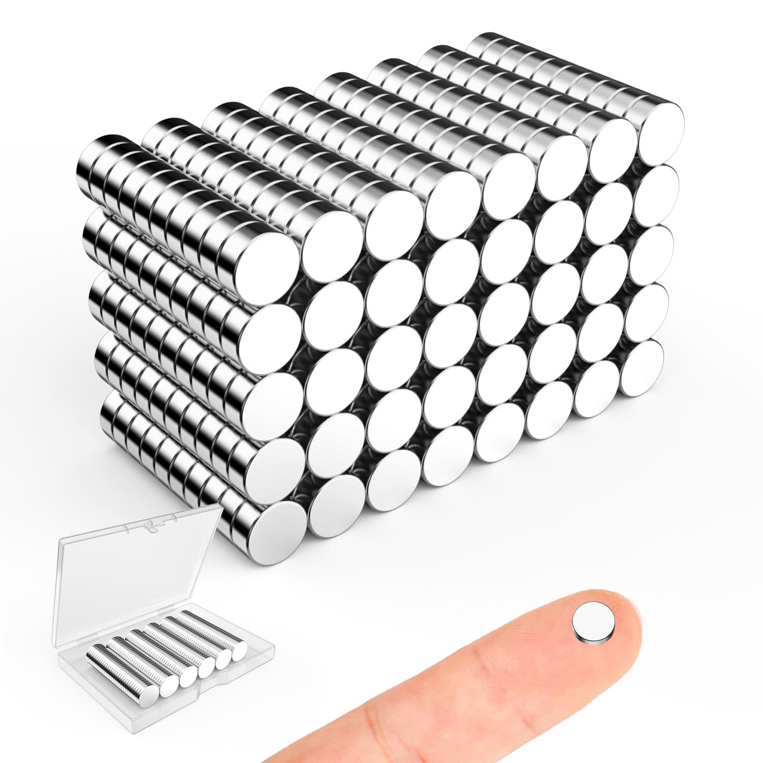 Magnets for Crafts, 5x2mm Small Round Magnetic 250 Pack — Amazon image 10