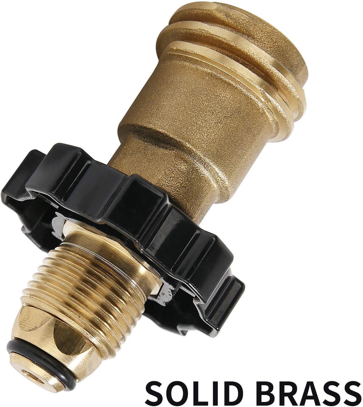 Universal Fit Propane Tank Adapter Converts POL to QCC1 / Type 1 with Wrench, Propane Hose Adapter