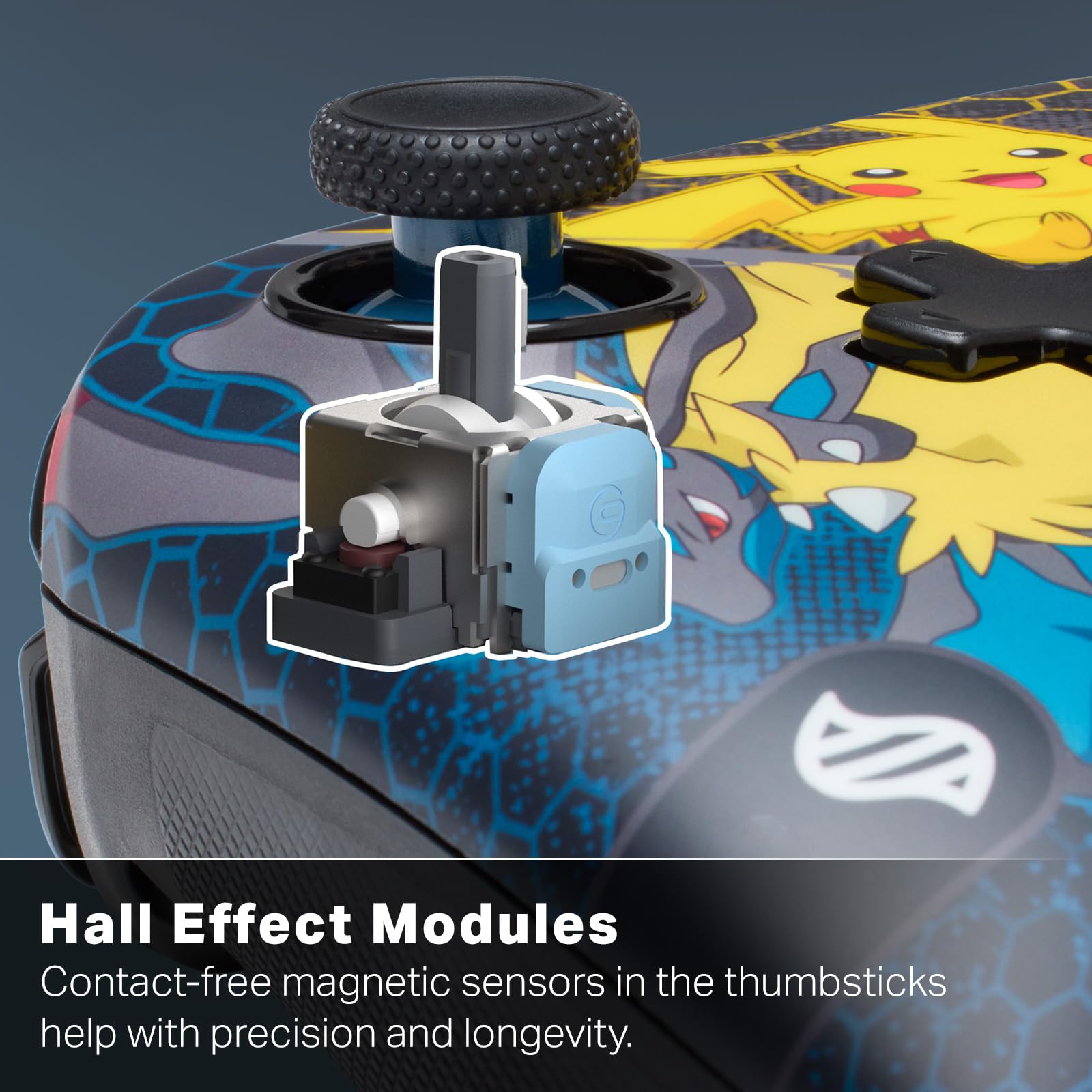 PowerA Controller senza fili Advantage per Nintendo Switch 2 - Pokémon: Evoluzioni MegaCon licenza ufficiale, effetto Hall, pulsanti mappabili, controller pro, Pulsante C, comandi di movimento