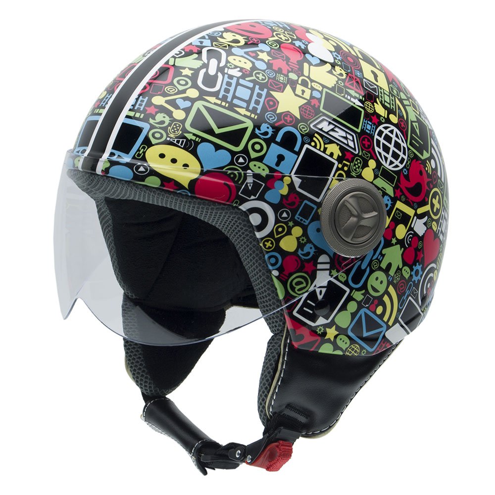 NZI 3D Vintage II Open Face Motorcycle Helmet — view 5
