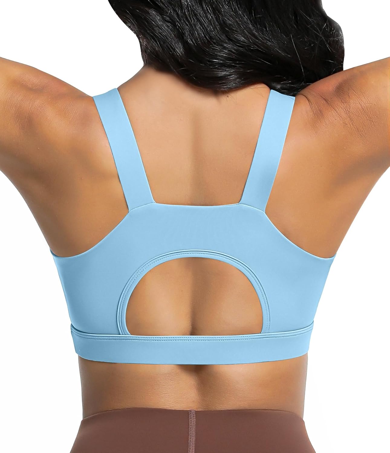 Comper Racerback Sports Bras for Women High Impact Workout Bra Medium Support Wide Straps Running Sport Bras Yoga Tank Tops