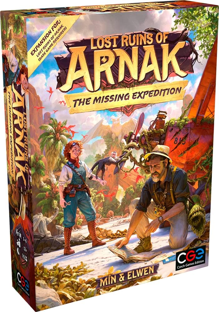 Czech Games Edition | Lost Ruins of Arnak: The Missing Expedition Expansion | Board Game | Ages 12+ | 1-4 Players | 30 Minutes Playing Time Per Player