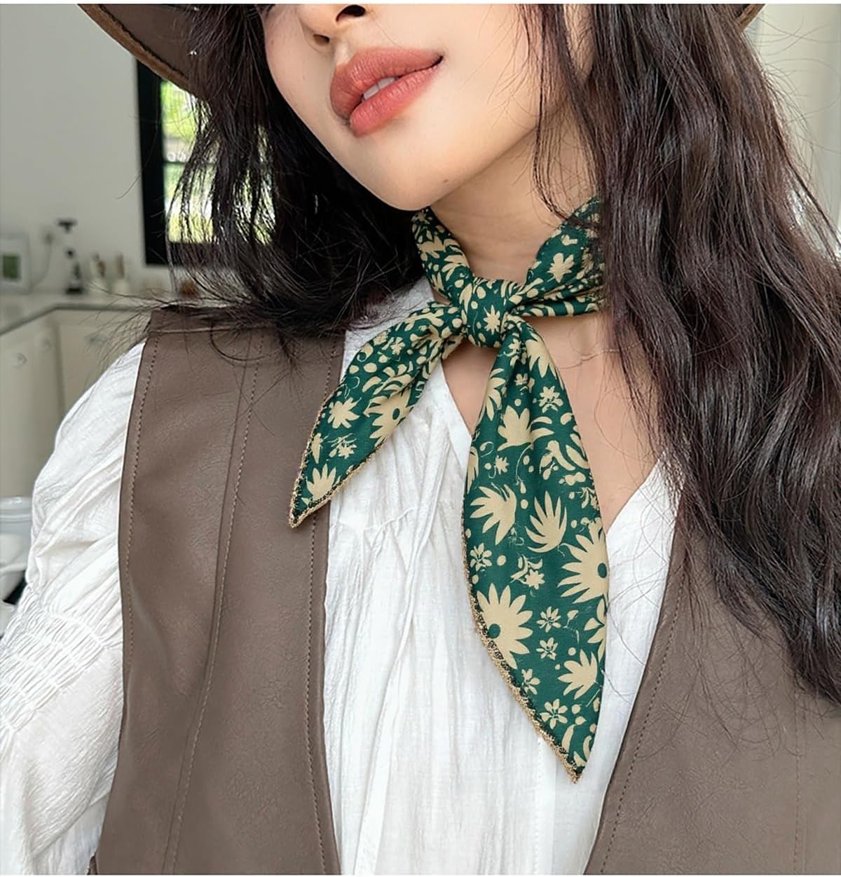 Large Cotton Bandana Headband, Head Wrap, Protective Coverage, Hair Neck Scarf for Women 28 x 28 inch - Image 6