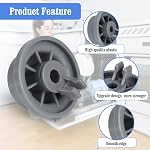 4 Pack 165314 Dishwasher Lower Rack Wheel Dishwasher Replacement Wheel Compatible with Bosch Kenmore etc, Replaces 00420198, 423232, PS3439123, 63016302400, AP2802428, AH3439123, EA3439123 and More