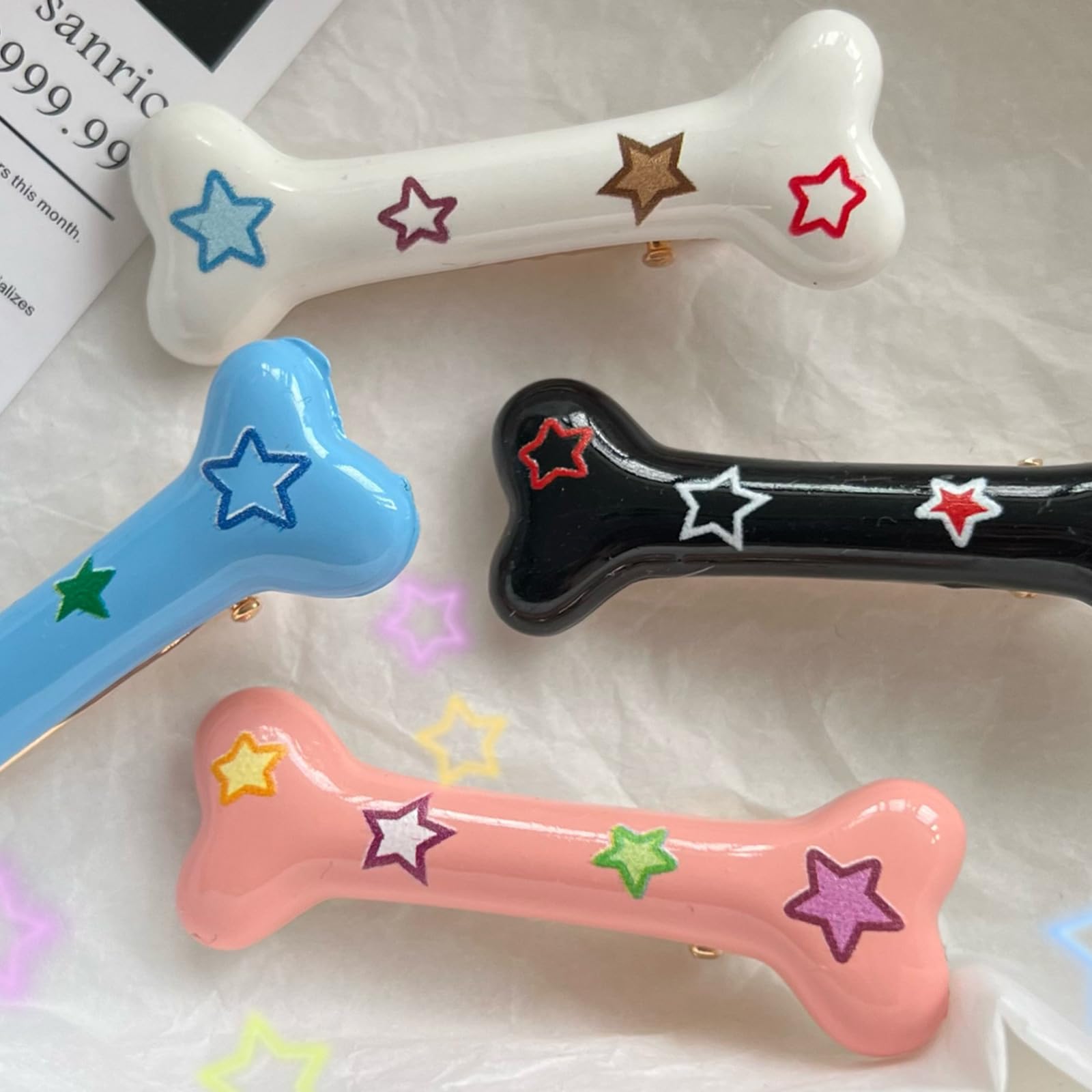 Amazon.co.jp: 原宿骨 Y2Kスタイル ボーンヘアピン スウィート