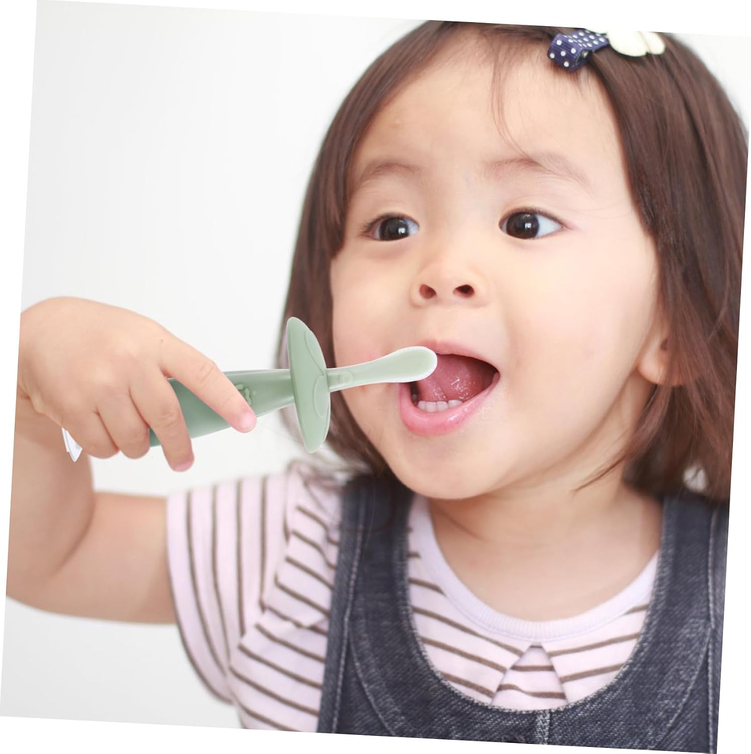 Toothbrush Silicone Soft Bristles Small Head Oral Cleaner for Safe Teething Toothbrush for Boy Girl