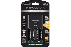 Panasonic eneloop AA Rechargeable Batteries with Charger