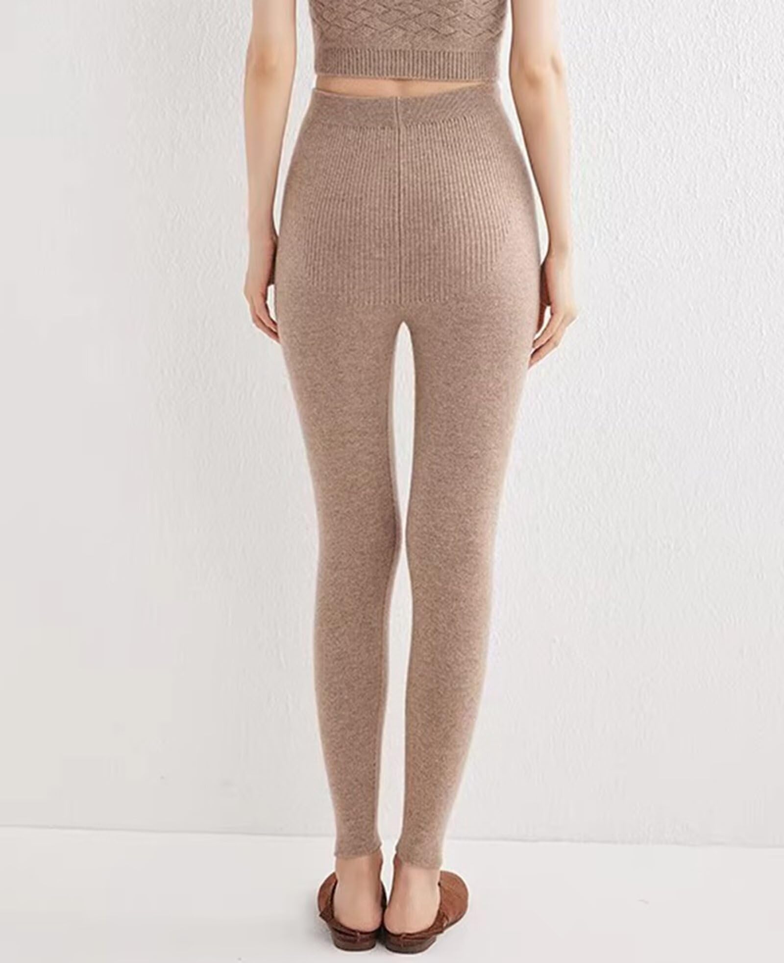 Pantalones Térmicos de Mujer Pantalones de Capa Base Pantalones Térmicos de Mujer Pantalones 100% Cachemira Leggings,Pantalones de Compresión Invierno Otoño