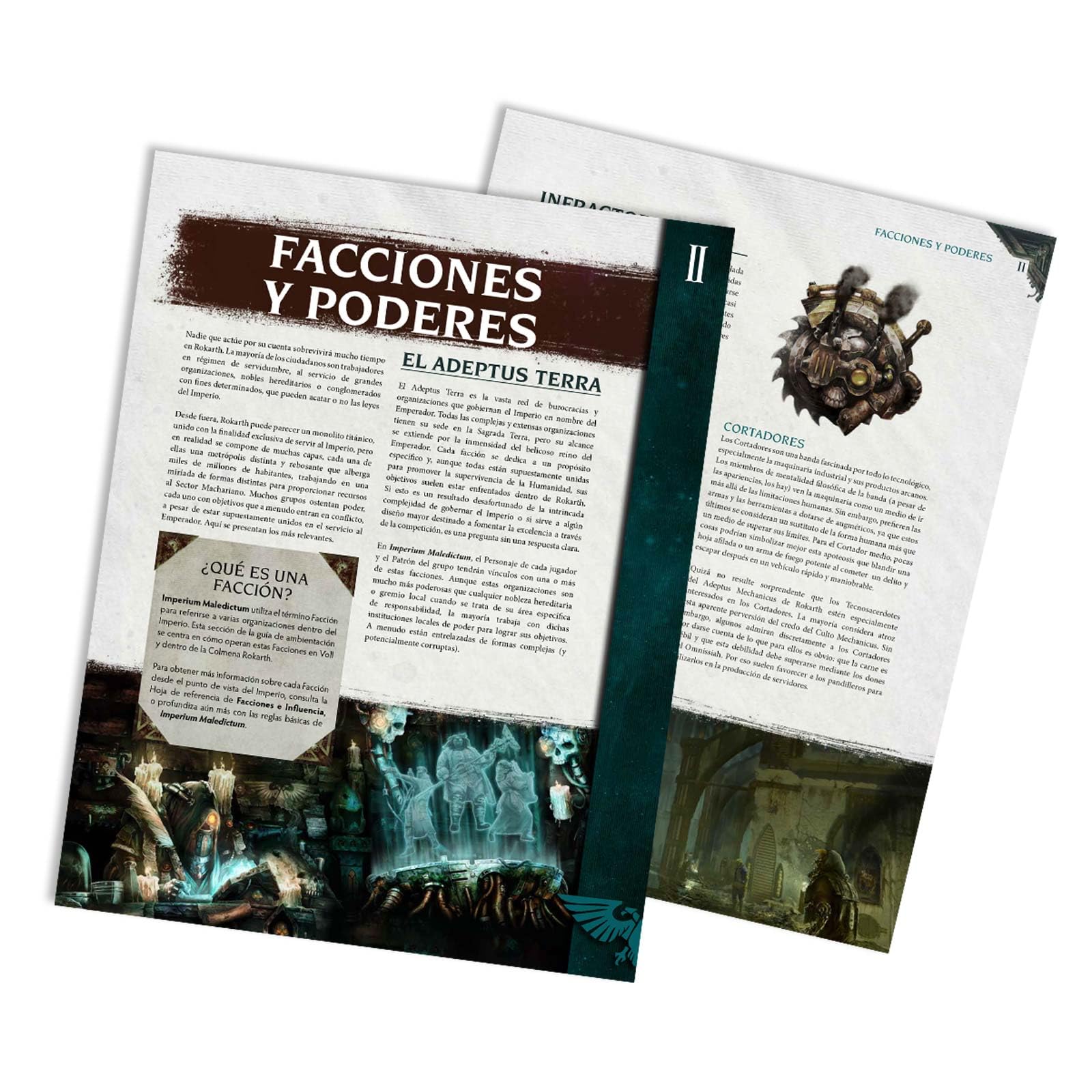 Devir - Imperium Maledictum Caja de Inicio Juego de rol Warhammer 40.000 Temática Ciencia Ficción Grimdark Aventura Inquisitorial Starter Set Completo con Dados y Personajes - Versión Española