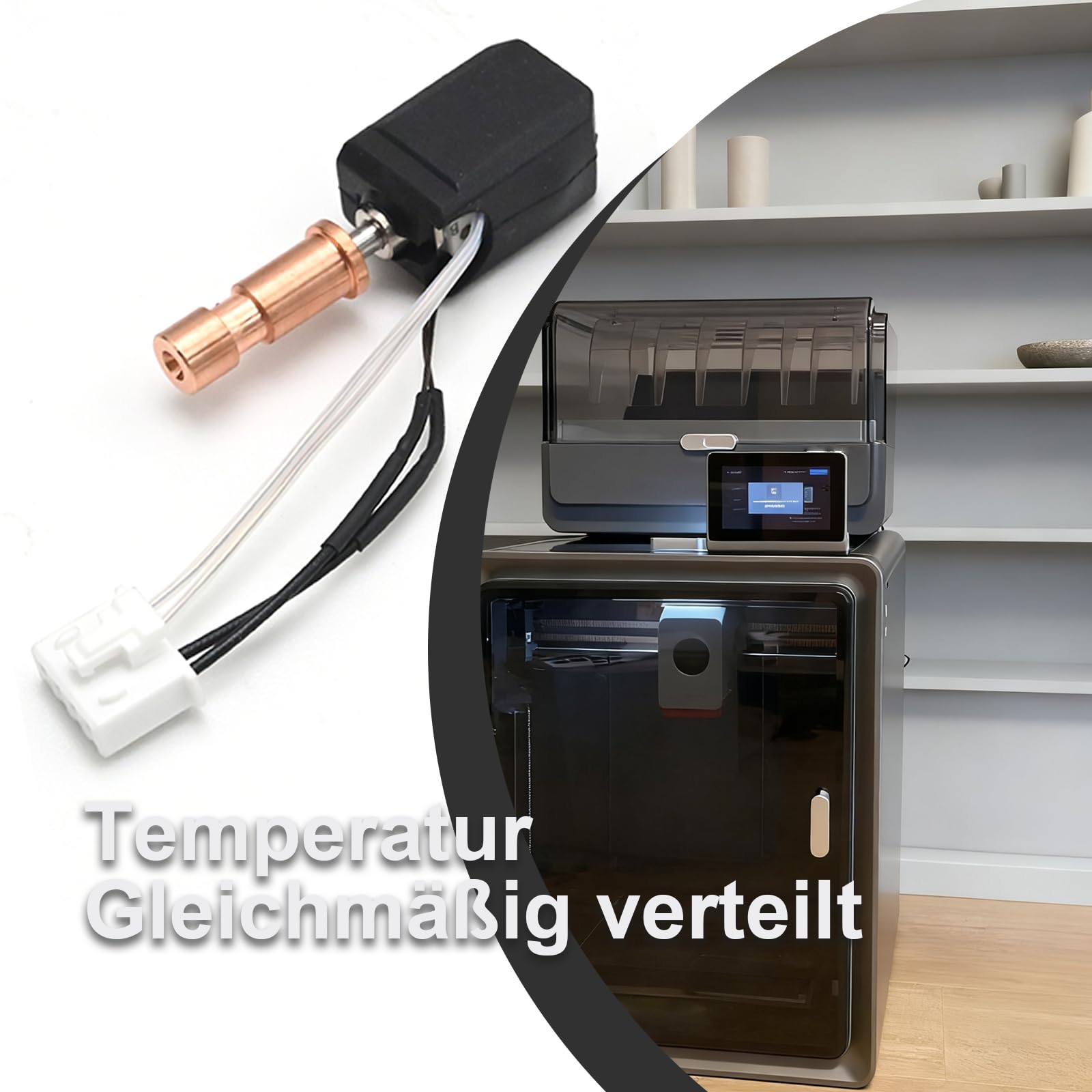 Zestaw do podgrzewania, odporna na zużycie dysza, zamiennik do Anycubic Kobra S1, zamiennik do drukarek 3D ACE Pro, nadaje się do tworzyw PLA ABS, PETG TPU