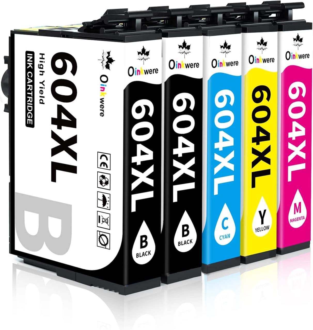 OINKWERE 604XL Ink Cartridges Multipack Replacement for Epson 604 Ink ...