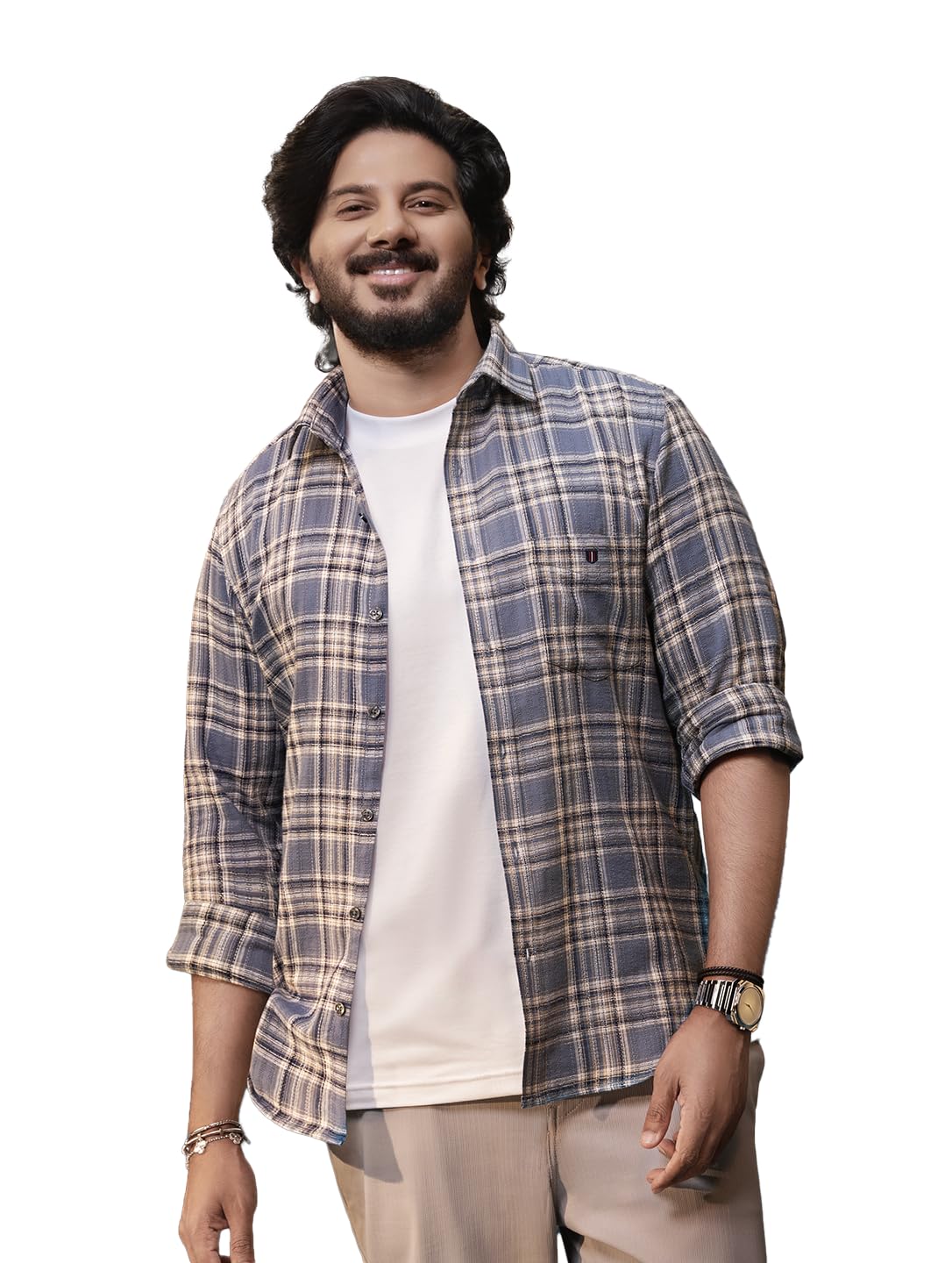 Blue Checked Casual Shirt | Casual Wear for Men-image-4