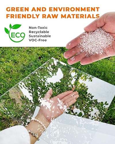 Miniatura 4 de Falken Design Hoja de plexiglás acrílico, transparente, 15 "x 15" x 14"