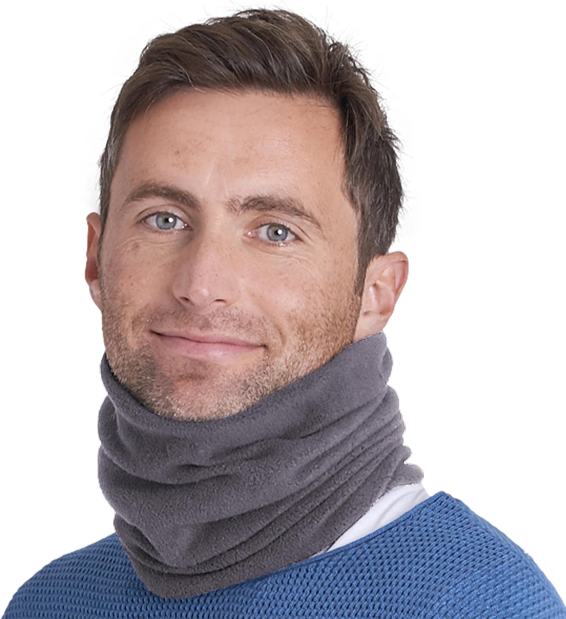 Tough HeadwearTough Headwear Fleece Neck Warmer - Neck Gaiter Tube, Ear Warmer Headband & Face Mask. Ultimate Thermal Retention, Versatility & Style. Constructed with Super Soft Fleece & Microfiber (