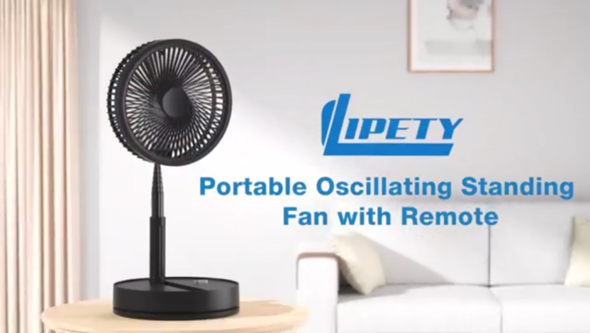 Amazon.com: LIPETY Portable Oscillating Travel Fan with Remote