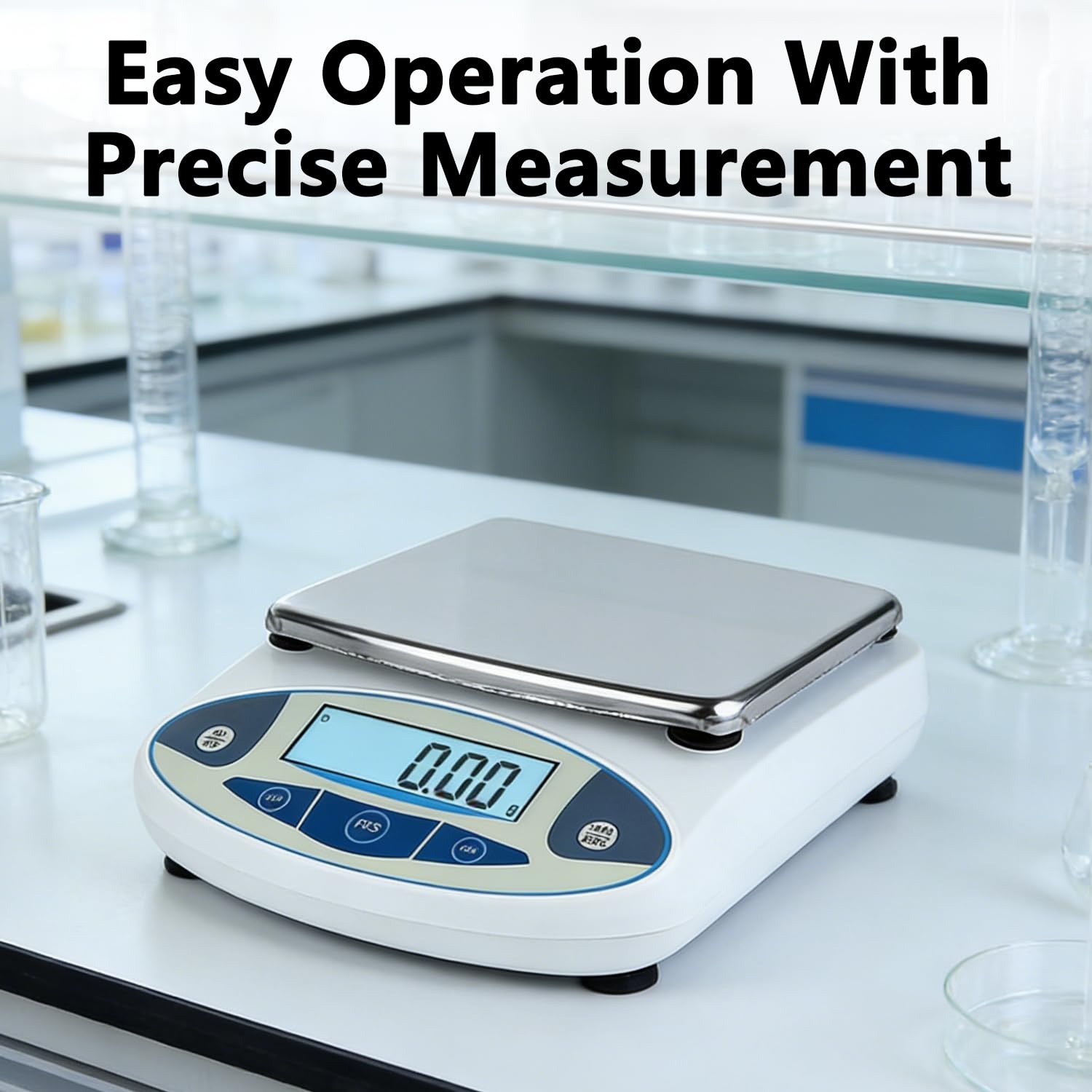 Báscula digital de laboratorio de 5 kg x 0,1 g con pantalla digital de alta definición, báscula digital de laboratorio de 0,01 g, balanza electrónica analítica de precisión para laboratorio, joyería