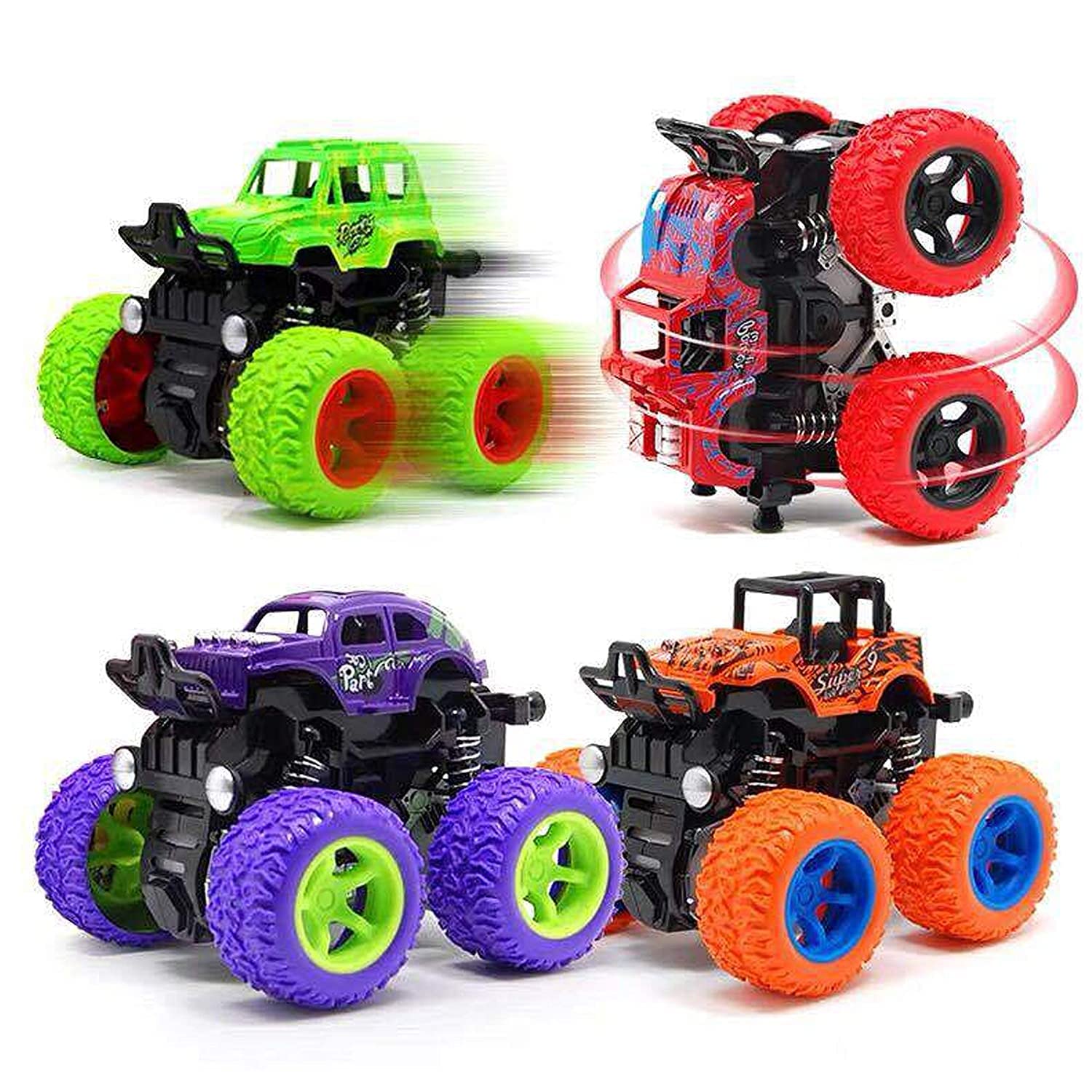 FAMOUS QUALITY Kid Plastic Mini Monster Truck, Pack Of 2 Pc, (Multi-Color) (B083SQPF6C) Amazon Price History, Amazon Price Tracker