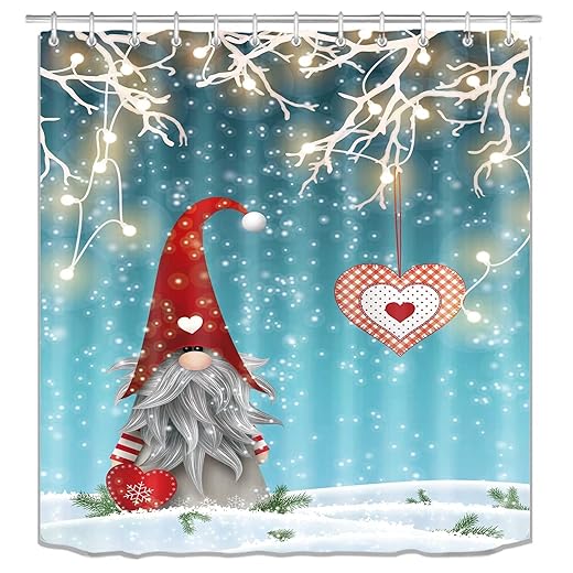 Gnome Shower Curtain Set Shower Curtain