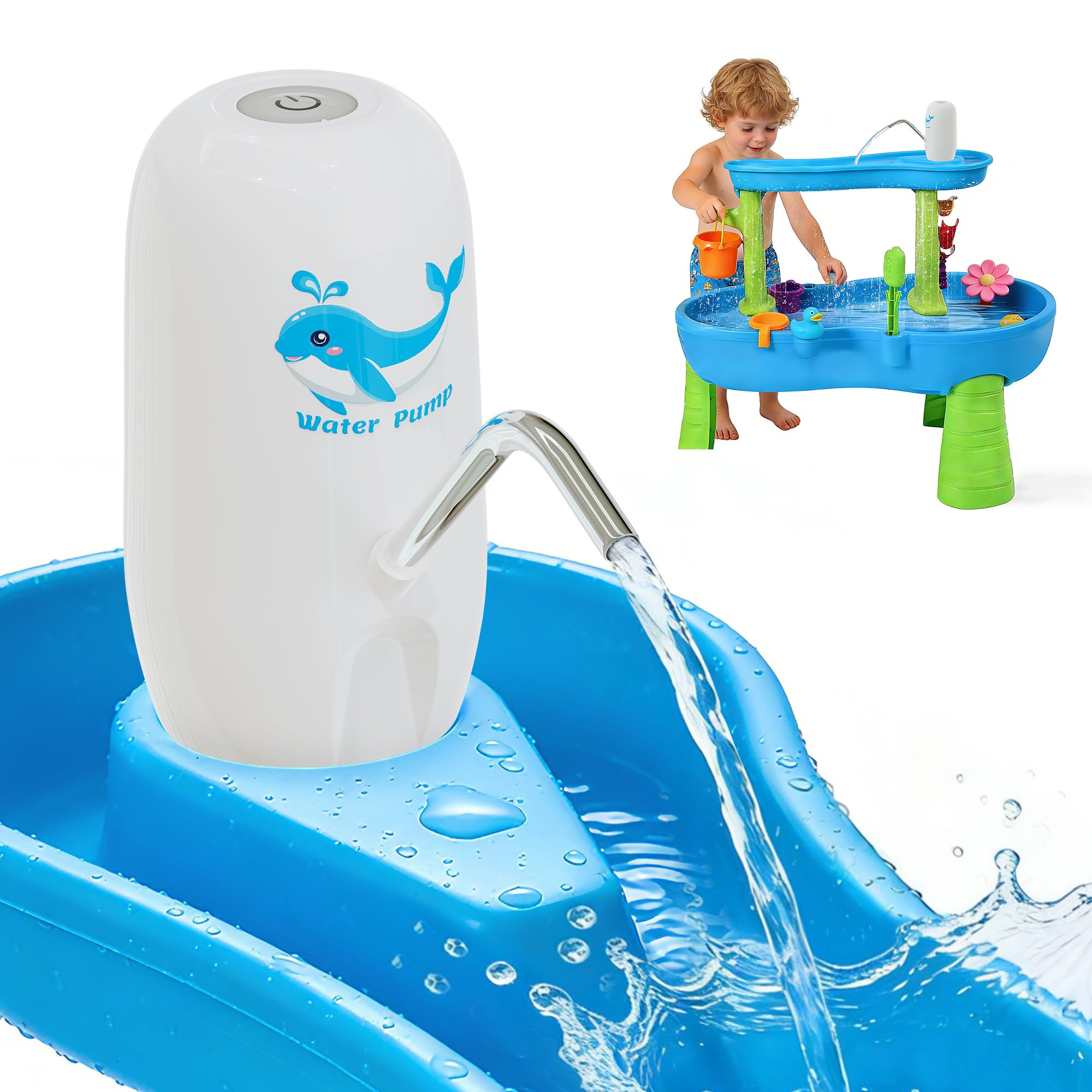 Photo 1 of Cordless Water Table Pump for Kids,Water Table Pump for Step 2, Toddler Activity Table Accessory, Summer Outdoor Toys for Kids