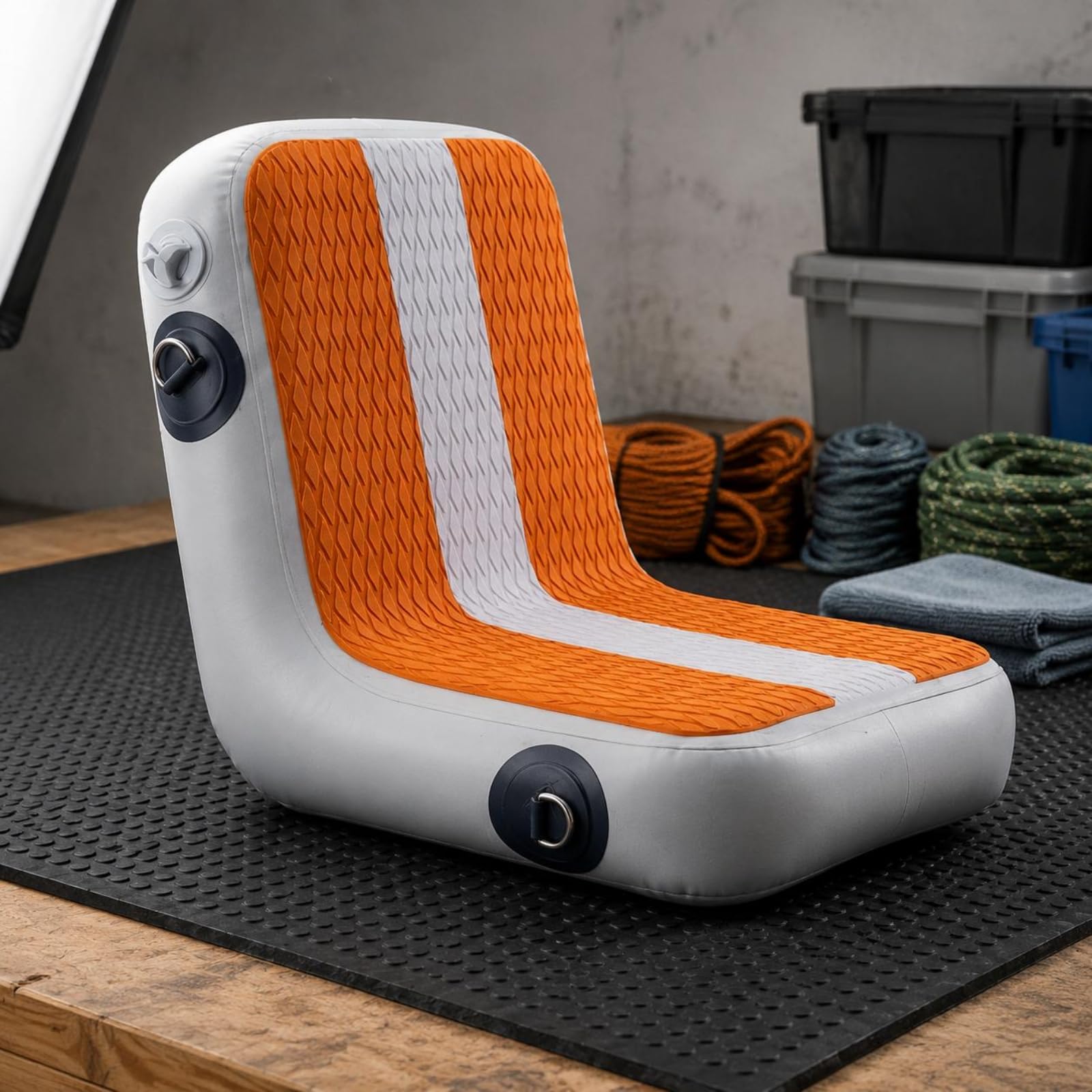 Siège de Paddle Gonflable Antidérapant Coussin de Kayak Réglable Support Dorsal Planche à Pagaie pour Nautisme