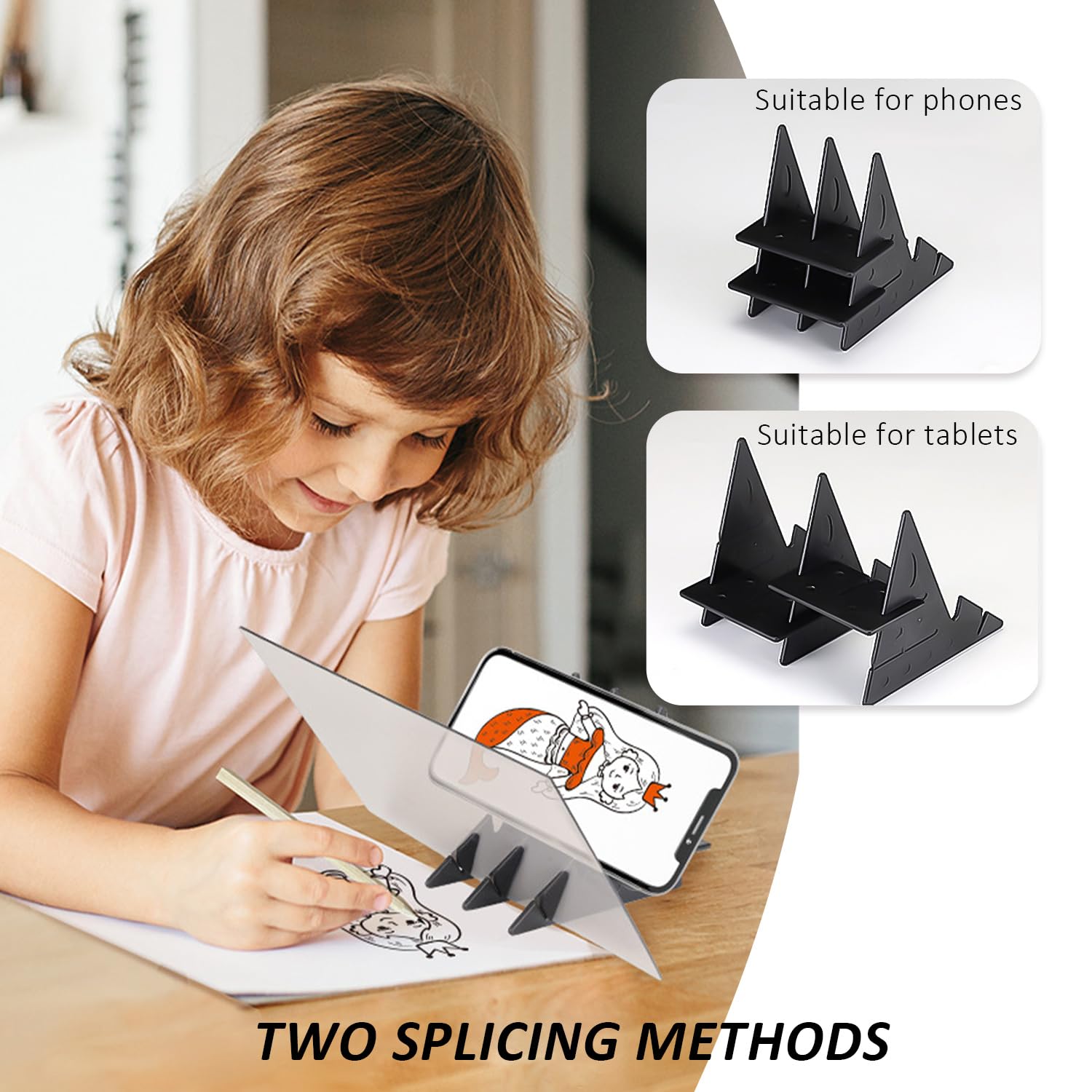 Vassoio Da Disegno Ottico Portatile – 13,9x20,5 Cm, Impermeabile, Compatibile Con Smartphone E Tablet, Adatto A Principianti E Animatori