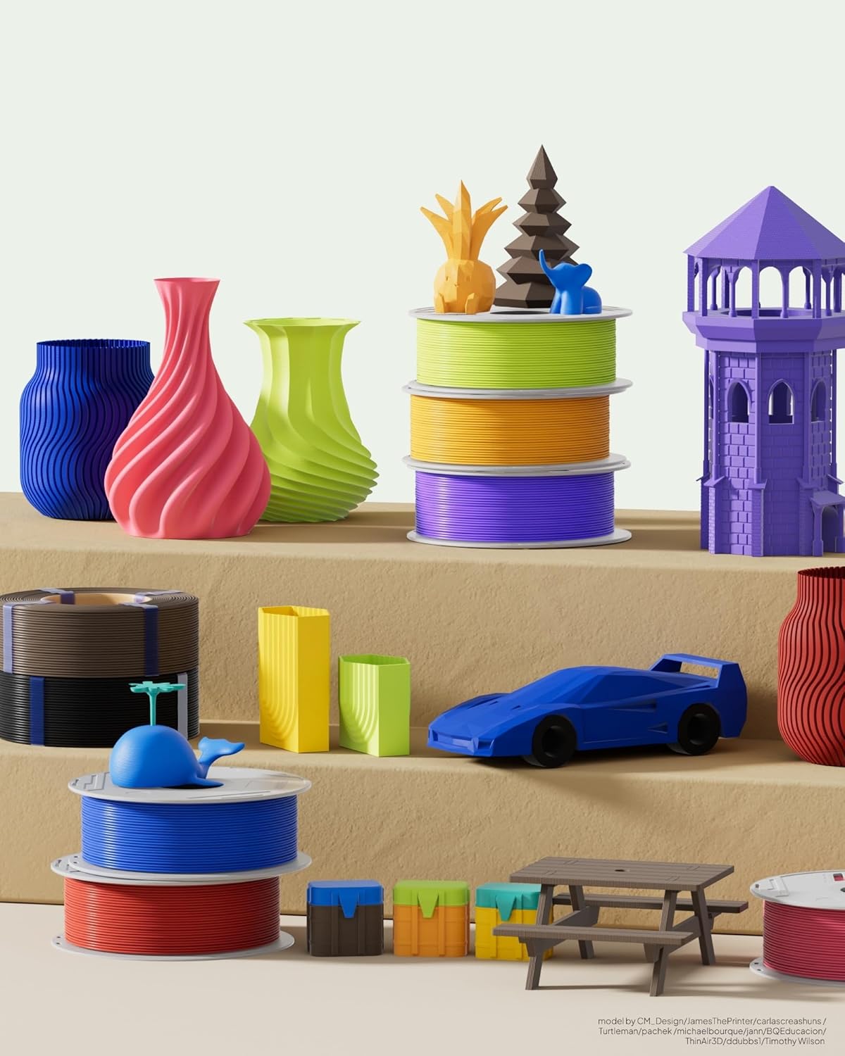 ELEGOO PLA Basic Refill Filament 1.75mm Turquoise Green 1KG, 3D Printer Filament No Spool Dimensional Accuracy +/- 0.02mm, 3D Printing PLA for Reusable Spool Refilling - Image 7