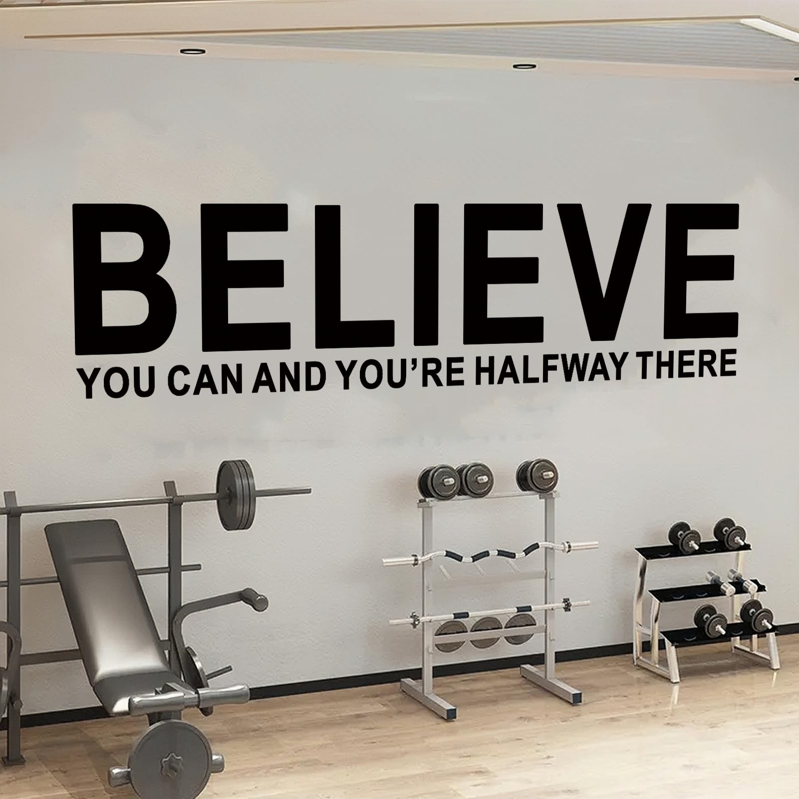Inspirational Quotes Wall Stickers for Office: Motivational Gym School Classroom Garage Bedroom Vinyl Art Wall Decals - Image 3
