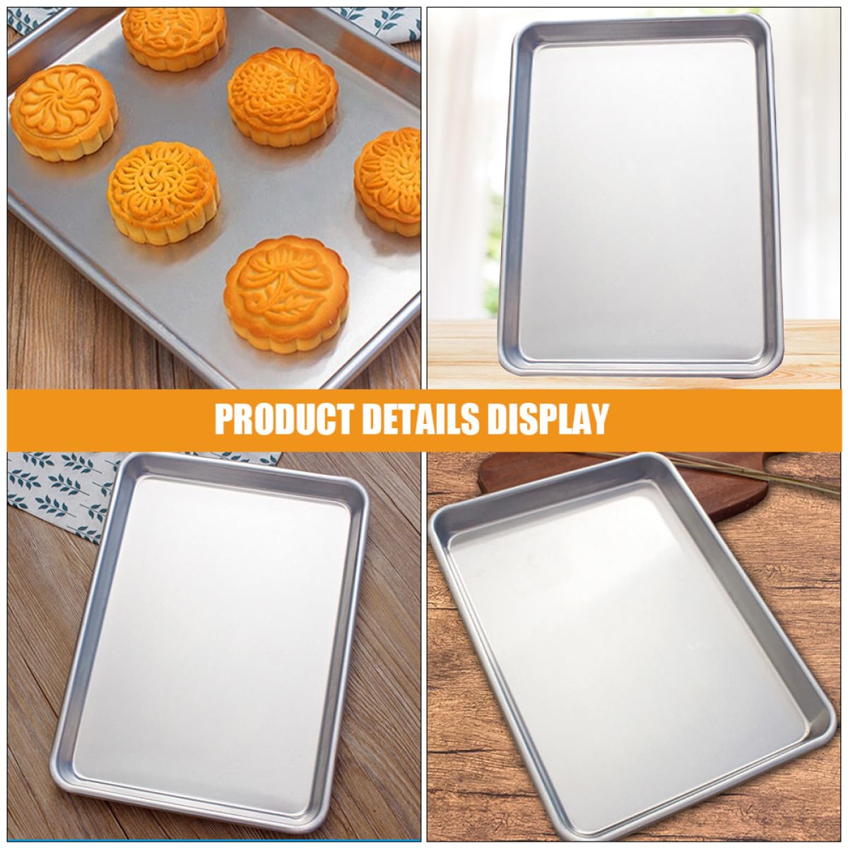 ULTECHNOVO 2pièces Moule à Gâteau Réutilisable Moule à Pâtisserie Pour Biscuits Et Gâteaux De Plaques De Cuisson
