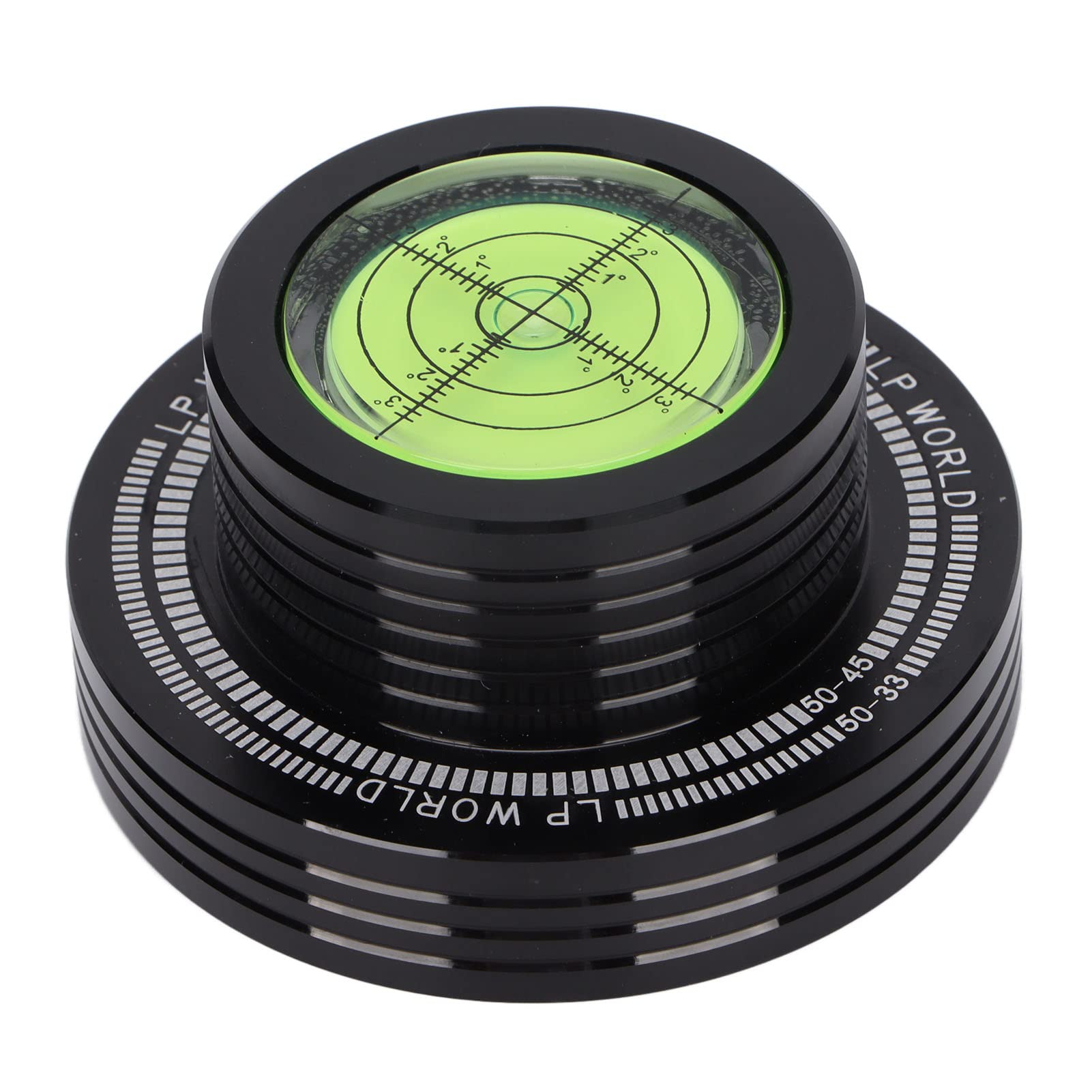 XINL Stabilizzatore del Peso del Disco, Morsetto per Dischi in Vinile, Pad Inferiore Morbido stabilizzato, riduzione del Rumore della velocità per Giradischi LP(Nero)
